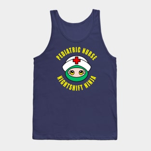 Pediatric Nurse Nightshift Ninja Cute Funny Gift Idea Tank Top